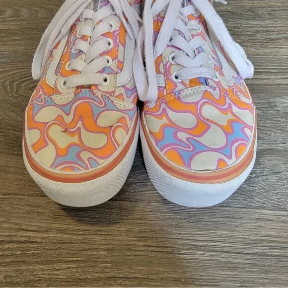 Vans Old Skool Stacked UV Ink Peace Platform Retro Sneakers 6.5 - Picture 7 of 10